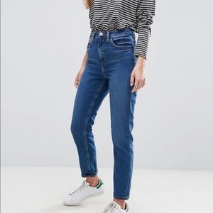 ASOS petite farleigh high waisted mom jeans